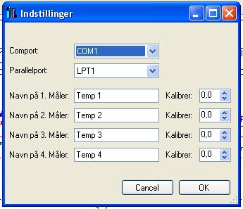 indstillinger indstillinger